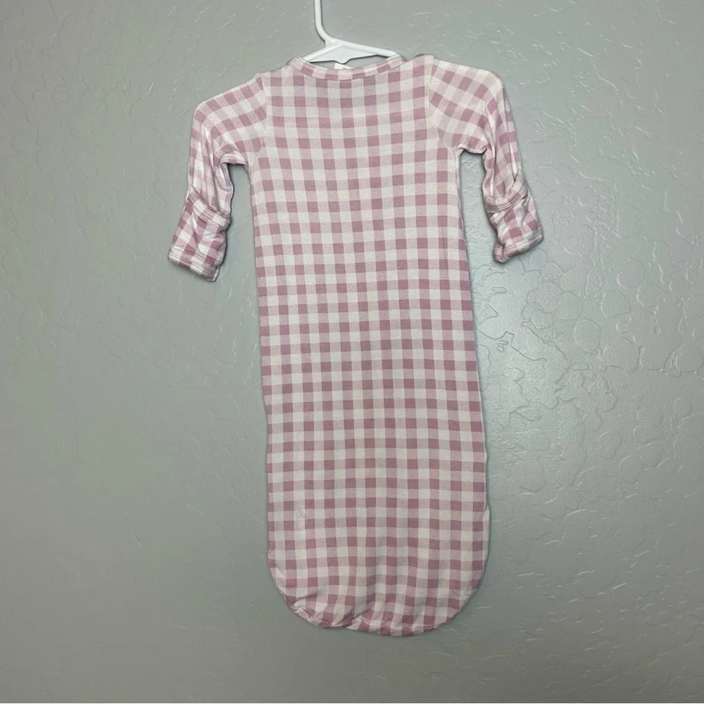 Spearmint Love Lavender Gingham Baby Sleep Sack Zipper Pajamas Lilac Size 0-3